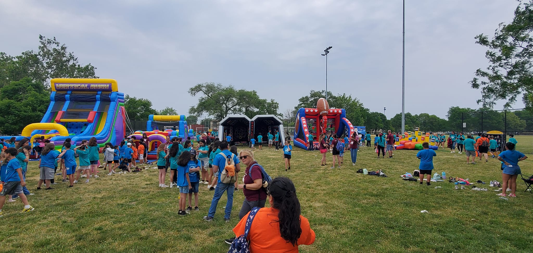 School carnival game rentals with outdoor inflatables for PTA events in Chicago